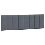 vidaXL Posteljni okvir z vzglavjem temno siv 160x200 cm žamet | Shoptok.si