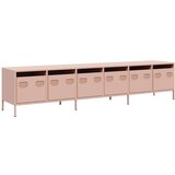vidaXL TV omarica roza 202x39x43,5 cm hladno valjano jeklo | Shoptok.si