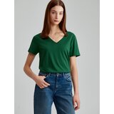 House - Majica kratkih rukava s V-izrezom - Zelena | shoptok.hr