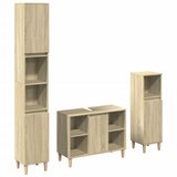  3-dijelni set kupaonskog namještaja boja hrasta sonome drveni | shoptok.hr
