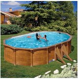 PLANET POOL bazen kit pro v 618W 610 x 375 x 132 cm - imitacija lesa u