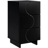  Noćni ormar Crna 33,5 x 34,5 x 60 cm Konstruirano drvo | shoptok.hr