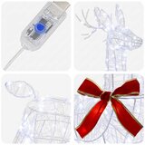 3D Božićni irvas LOVIISA 140 LED lampica Hladno bijela | shoptok.hr