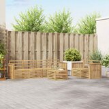  Set vanjskih sofa 7 kom. Bijela Čvrsto drvo akacije | shoptok.hr