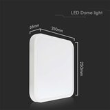  LED stropno svetlo za kupatilo LED/18W/230V IP44 3000K 25x25 cm belo | Eponuda.com