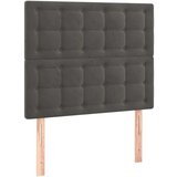  Posteljni okvir z vzglavjem temno siv 90x200 cm žamet, (20794691) | Shoptok.si