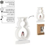 Molarem Home Božićni LED ukras - Snješko 27 cm - S osvjetljenjem, glazbom i snijegom | shoptok.hr