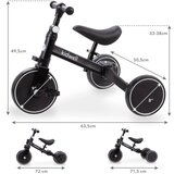 Pico tricikl za djecu 3 u 1, crni | shoptok.hr