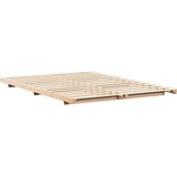  Krevetna konstrukcija Smeđa 140 x 220 cm Čvrsto borovo drvo | shoptok.hr