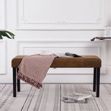vidaXL Klop 106 cm rjavo umetno semiš usnje Cene