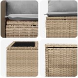  Set sofe 6 kom. Bež i svijetlo siva Poli Rattan i čelik | shoptok.hr