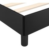  Posteljni okvir z vzglavjem črn 120x200 cm umetno usnje, (20794647) | Shoptok.si