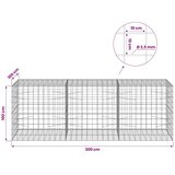  Gabion s žicom debljine 3 5 mm i mrežom 10x10 cm 300x100x100 cm - 100 cm 100 cm 300 cm | shoptok.hr
