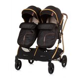 Chipolino dječja kolica za blizance ili dvoje djece Duo Smart Obsidian / Gold | shoptok.hr
