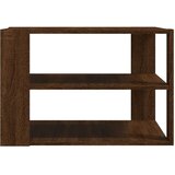 vidaXL Klubska mizica dimljeni hrast 59,5x59,5x40 cm inženirski les | Shoptok.si