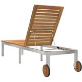  Ležaljka Prirodna nafta 205 x 53 x 100 cm Čvrsto drvo akacije | shoptok.hr