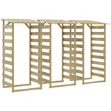 Furnova Pergola s streho 3 kosi 100x90x200 cm impregnirana borovina, (21919209) | Shoptok.si