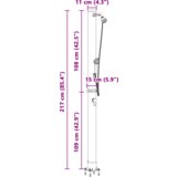 Vanjski solarni tuš s ručnom tuš sestricom 217 cm 20 L | shoptok.hr