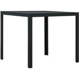 vidaXL Stolić za kavu crni 78 x 78 x 74 cm HDPE s izgledom drva Cijene