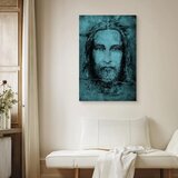  Slika - Shroud of Turin in Turqoise (1 Part) Vertical 60x90 Premium Print | shoptok.hr