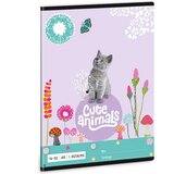 Ars Una cute animals - kitten bilježnica s crtama za 1. razred A/5 | shoptok.hr