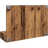  Ormar s ogledalom i LED-om Staro drvo 90x31,5x62 cm | shoptok.hr