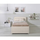 MID.YOU OBLAZINJENA POSTELJA 90 cm x 200 cm , les, kovina, umetna masa, tekstil naravne barve | Shoptok.si
