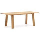Kave Home Raztegljiva jedilna miza z dodatno ploščo z mizno ploščo v hrastovem dekorju 95x200 cm Arlen – Cene