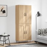 vidaXL Visoka komoda hrasta sonome 69,5x34x180cm od konstruiranog drva Cijene