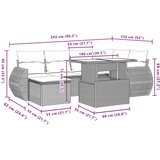  7-dijelni set vrtnih sofa svjetlosivi od poliratana | shoptok.hr