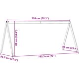 Krov za dječji krevet bijeli 199x95,5x88 cm masivna borovina | shoptok.hr