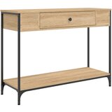 Maison Chic konzolna miza - miza ob steni sonoma hrast 100x34,5x75 cm inženirski les, (21785785) Cene