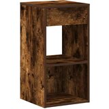 vidaXL Noćni ormarić s ladicom dimljeni hrast 35x34x66,5 cm | shoptok.hr