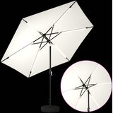  Suncobran za vrt s LED svjetlima i postoljem 300 x 300 cm | shoptok.hr