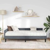  Kotni okvir postelje z matrico Drugo 2 pcs Siva Žamet, (5000123401) | Shoptok.si