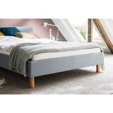 Livetastic OBLAZINJENA POSTELJA 140 cm x 200 cm , tekstil svetlo modra | Shoptok.si