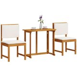  3-delni vrtnarski bistro set z blazinami iz trdnega akacijevega lesa, (22015980) | Shoptok.si