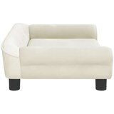  Krevet za pse krem 70 x 48 x 22 cm baršunasti | shoptok.hr