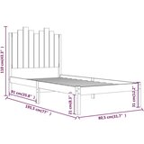  Okvir za krevet od borovine 75 x 190 cm 2FT6 mali jednokrevetni | shoptok.hr