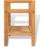  Stojalo za čevlje z 2 policama 50x27x40 cm trdna hrastovina, (20619743) | Shoptok.si