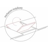  Stol PORTO - Kaljeno staklo, španjolska keramika - tamno siva/brušeni čelik | shoptok.hr