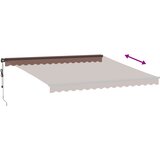 Tenda na automatsko uvlačenje s LED smeđa 400 x 350 cm | shoptok.hr