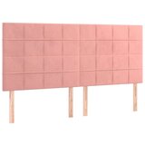  Posteljno vzglavje roza 180x5x118/128 cm žamet, (20951609) | Shoptok.si