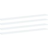 Police za knjige 4 kom bijele 100 x 10 x 1 5 cm od iverice | shoptok.hr