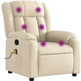 Maison Chic masažni naslanjač - Relax naslanjač krem blago, (22134369) | Shoptok.si