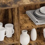  Komoda boja dimljenog hrasta 120 x 30 x 75 cm konstruirano drvo | shoptok.hr