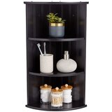 Vonhaus Kotna polica Shrewsbury, 3 delna, črna | Shoptok.si