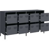 vidaXL Komoda antracit 135x39x73,5 cm hladno valjano jeklo | Shoptok.si