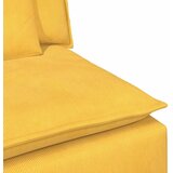  Modularni kauč s naslonom za ruke i jastucima svijetložuti 100 cm - Svjetložuta Kutna sofa | shoptok.hr
