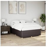 vidaXL Okvir za krevet bez madraca tamnosmeđi 140 x 190 cm od tkanine | shoptok.hr
